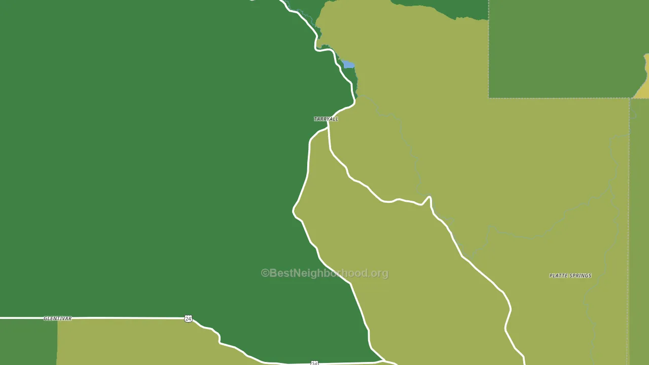 Tarryall, CO block-group voter-turnout map