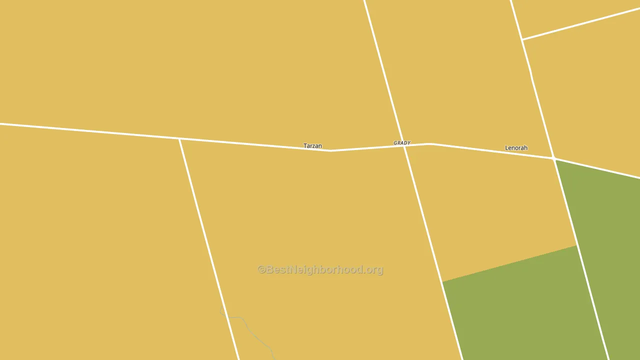 Tarzan, TX block-group voter-turnout map