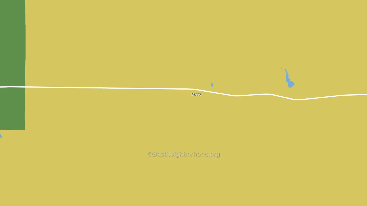 Tasco, KS block-group voter-turnout map