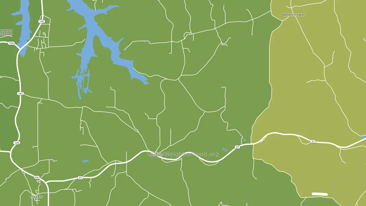 Taswell, IN block-group voter-turnout map