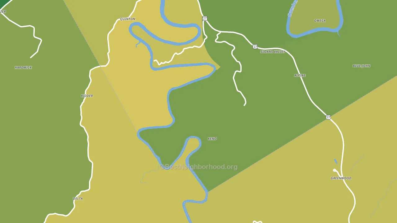 Tateville, KY block-group voter-turnout map