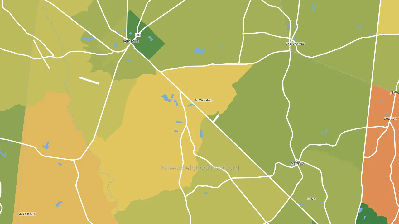 Tattnall County, GA block-group voter-turnout map