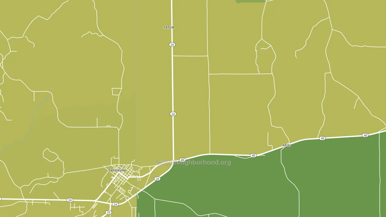 Tatum, MS block-group voter-turnout map