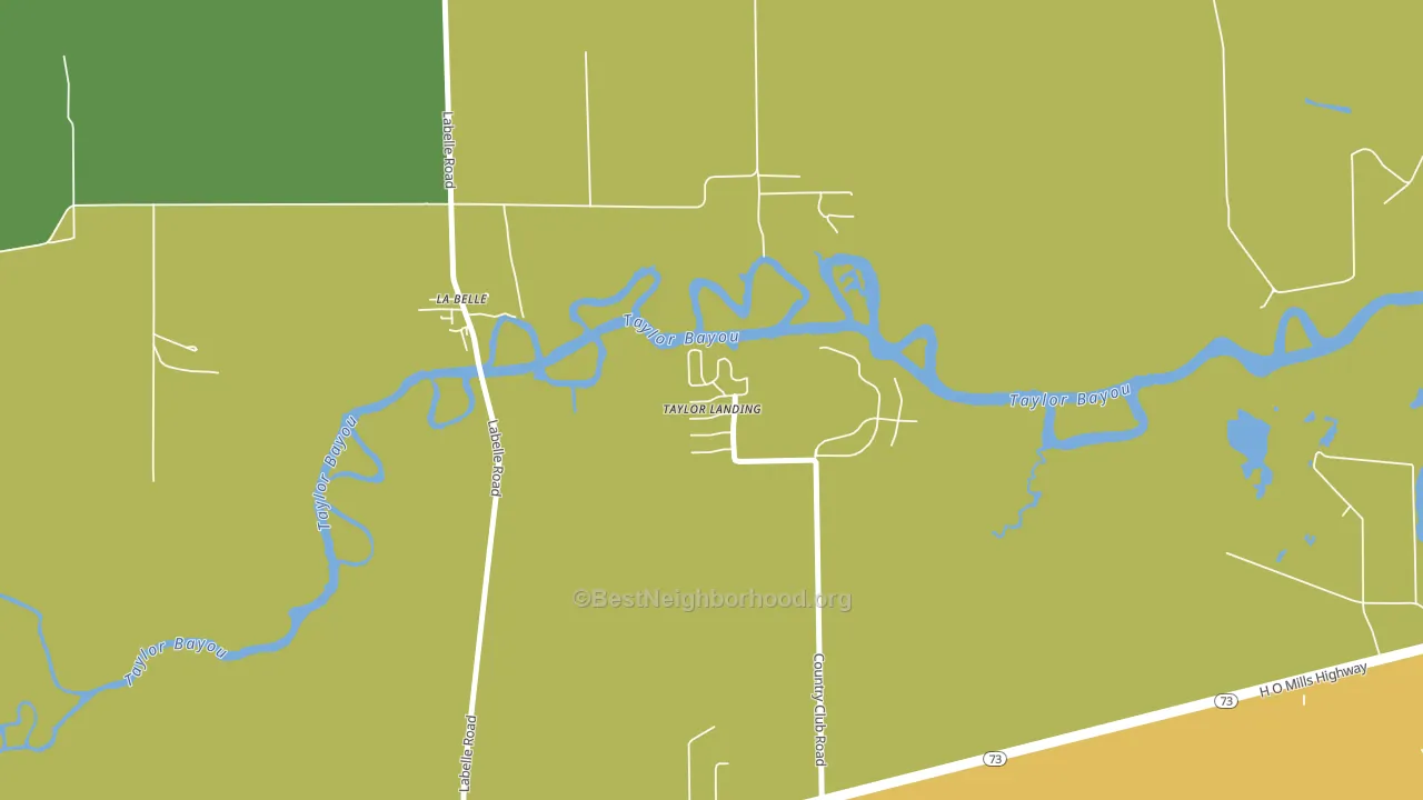 Taylor Landing, TX block-group voter-turnout map