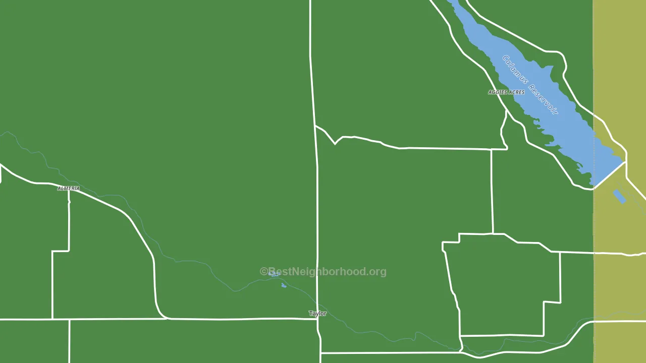 Taylor, NE block-group voter-turnout map