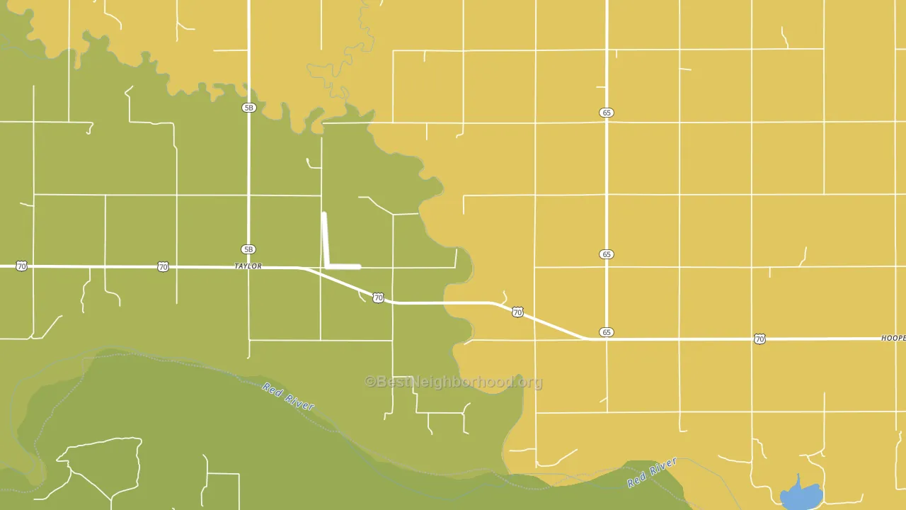 Taylor, OK block-group voter-turnout map