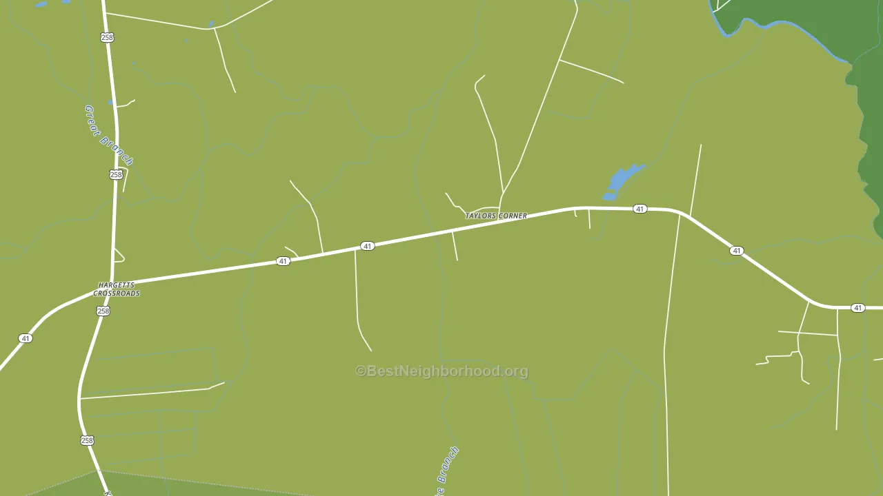 Taylors Corner, NC block-group voter-turnout map