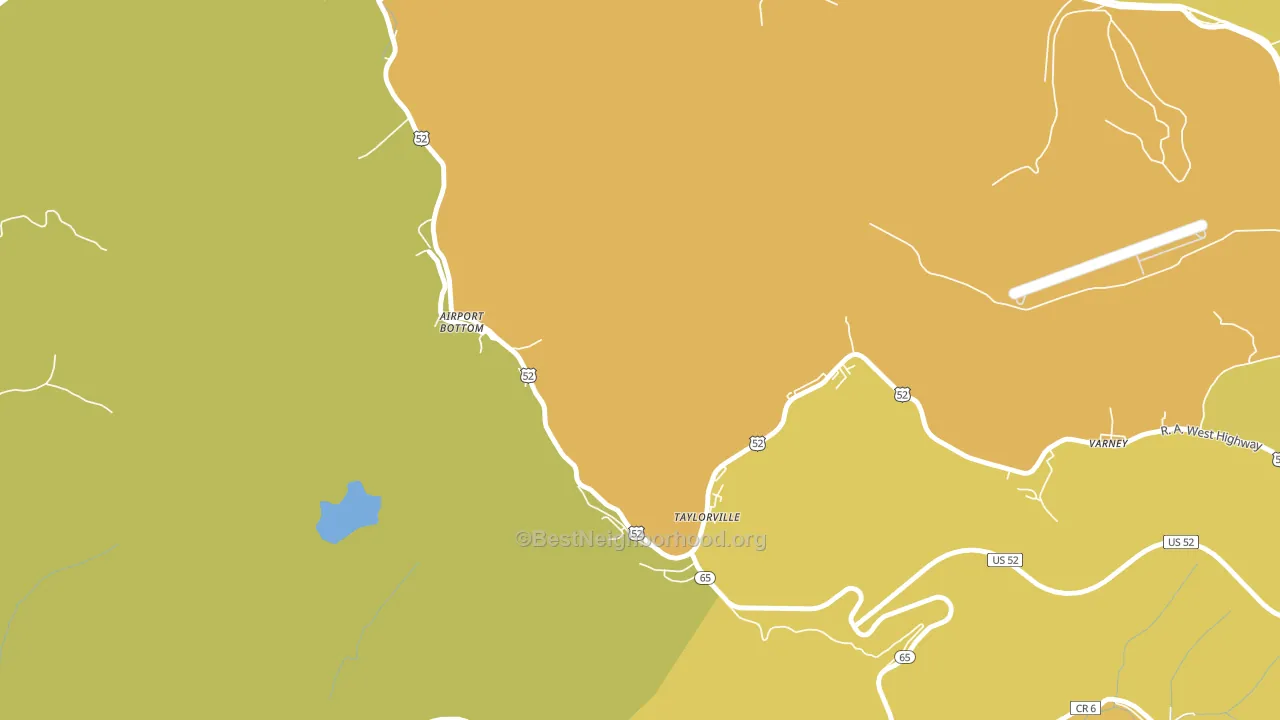 Taylorville, WV block-group voter-turnout map
