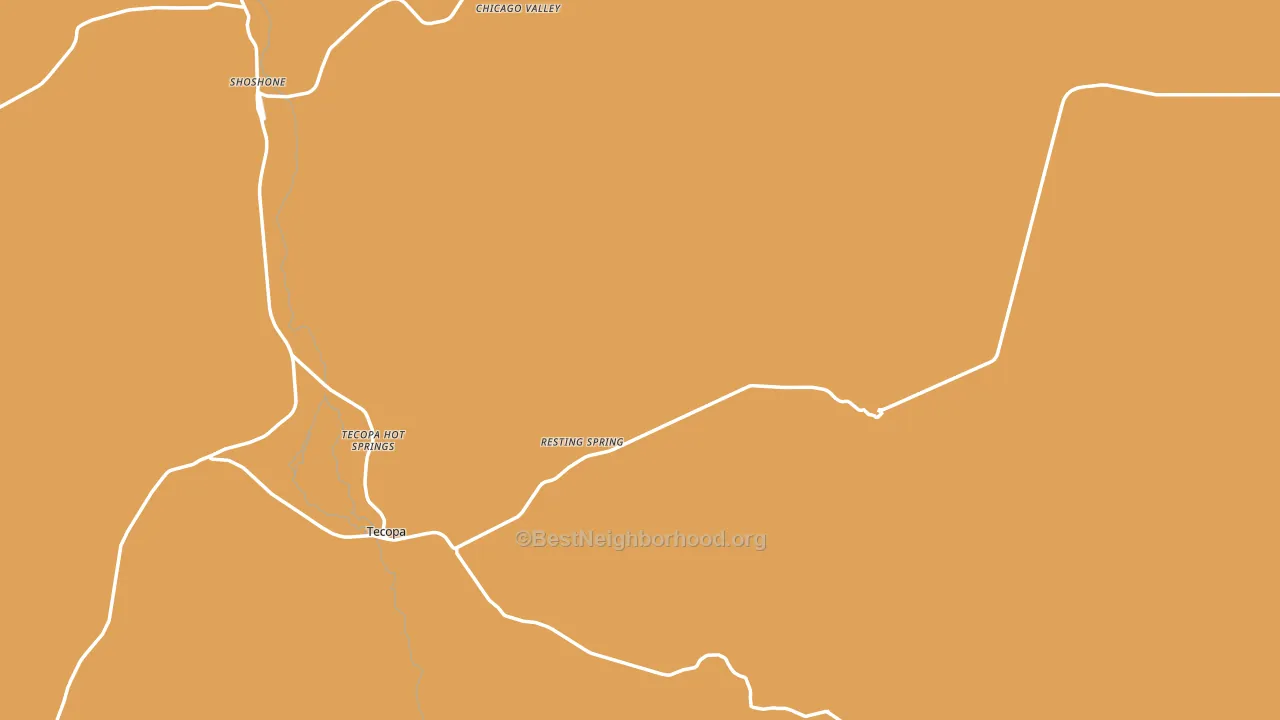 Tecopa, CA block-group voter-turnout map