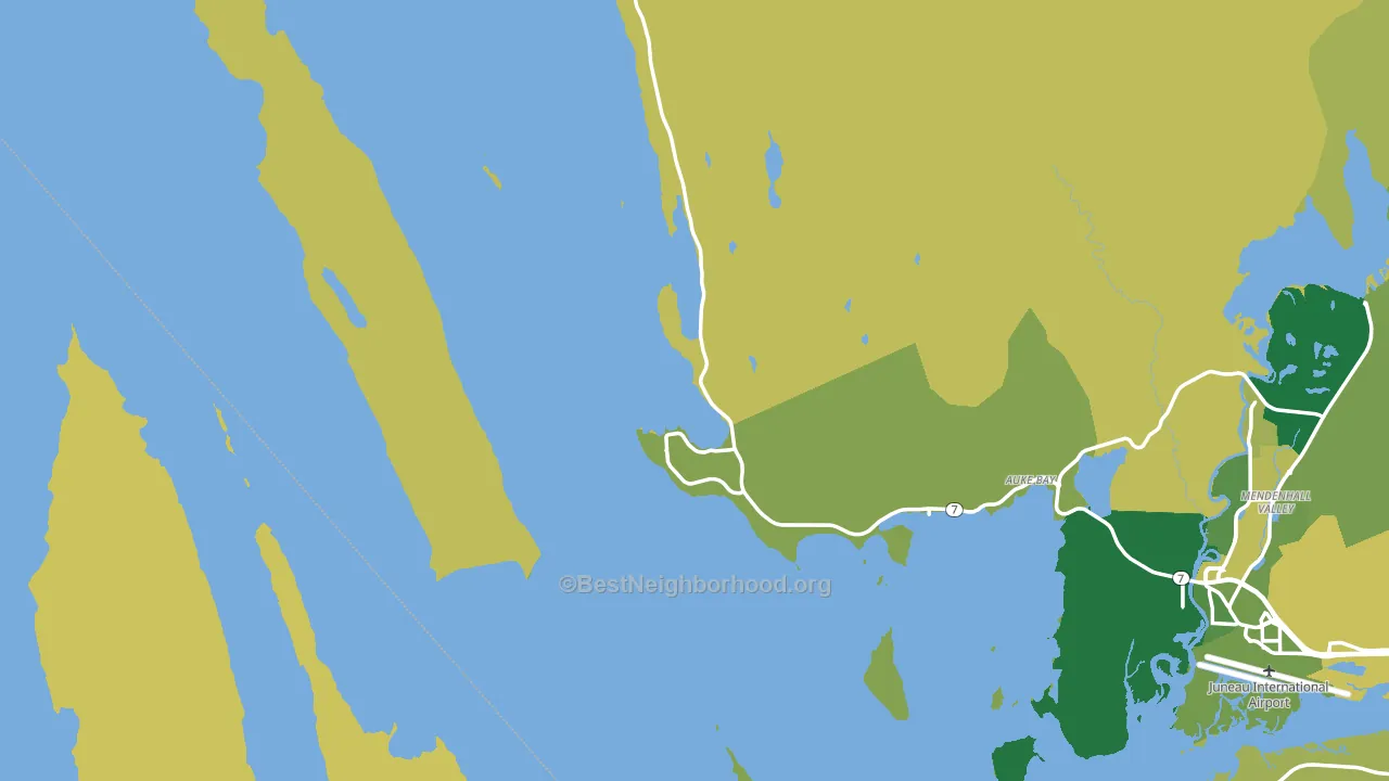 Tee Harbor, AK block-group voter-turnout map