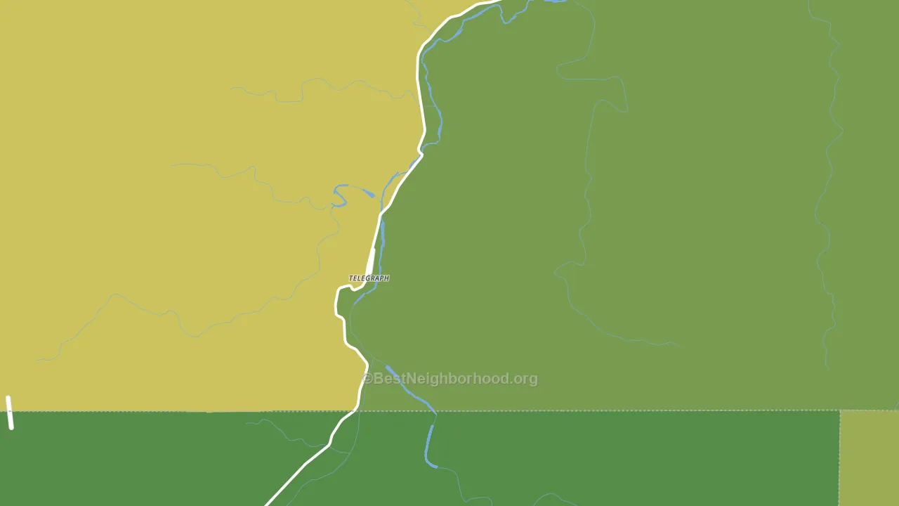 Telegraph, TX block-group voter-turnout map