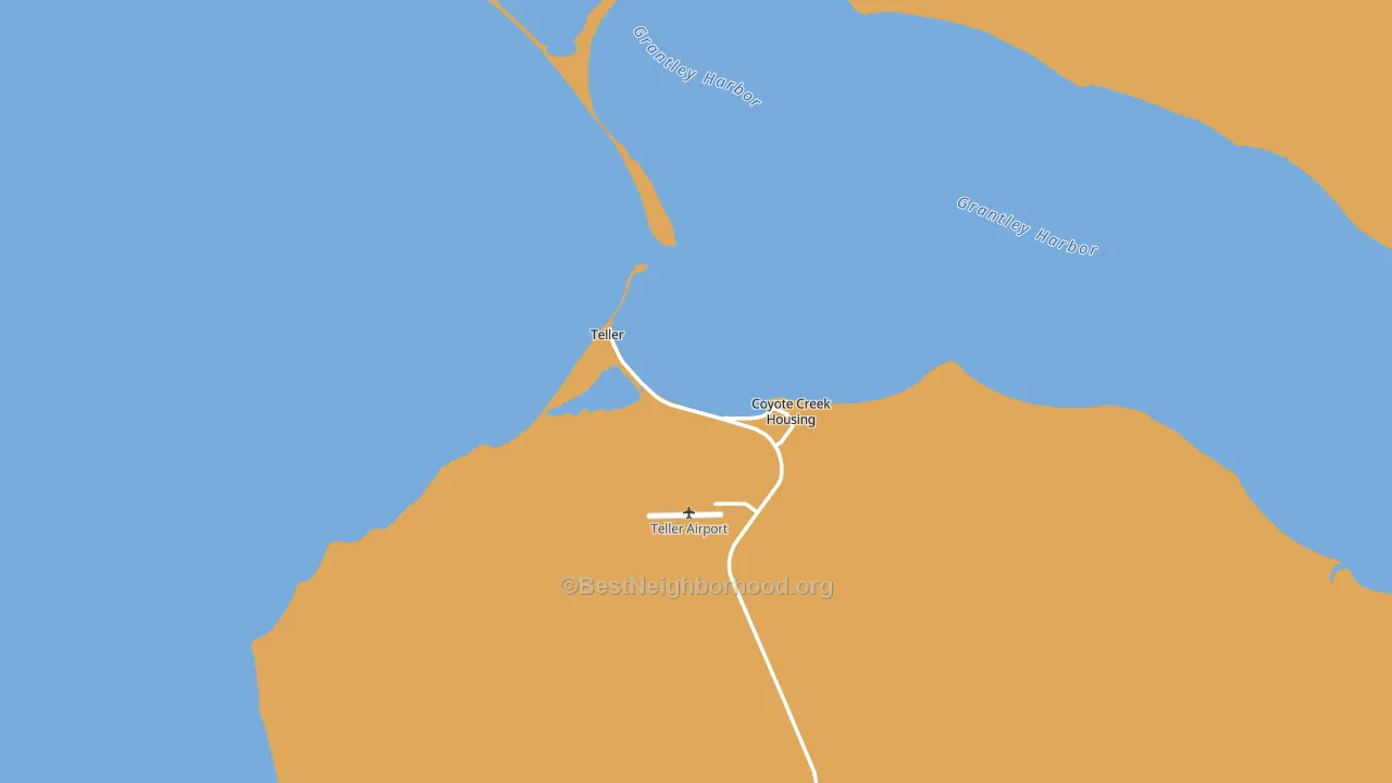 Teller, AK block-group voter-turnout map