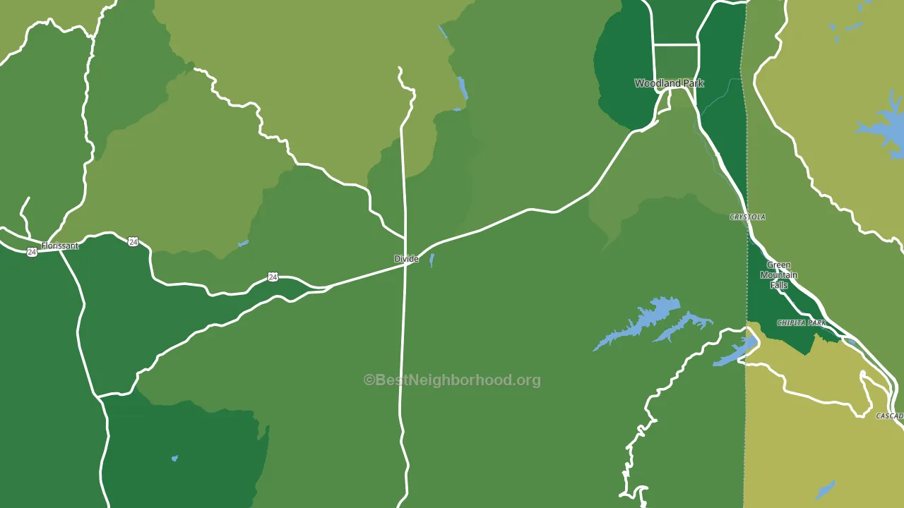 Teller County, CO block-group voter-turnout map