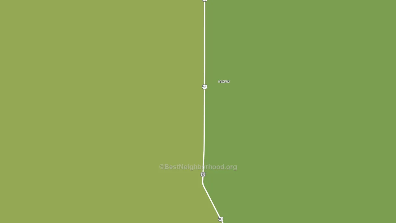 Temvik, ND block-group voter-turnout map