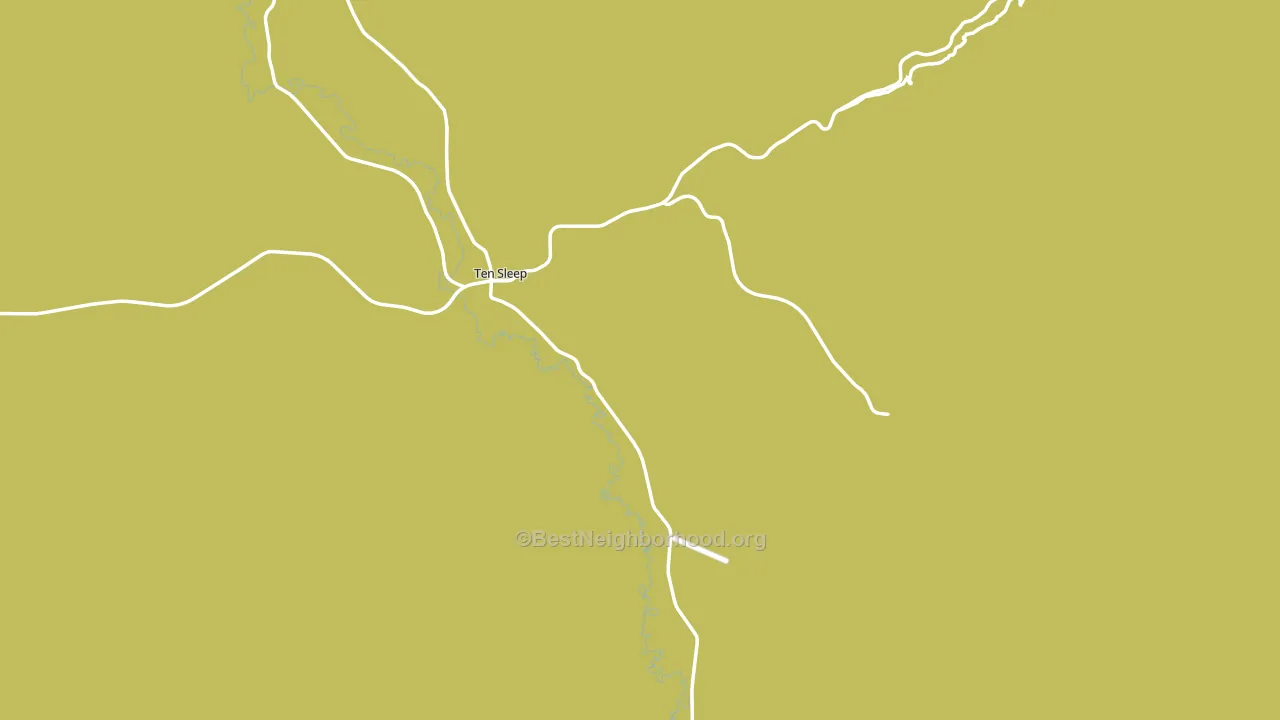 Ten Sleep, WY block-group voter-turnout map