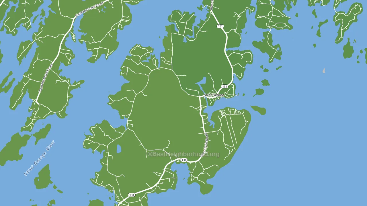 Tenants Harbor, ME block-group voter-turnout map