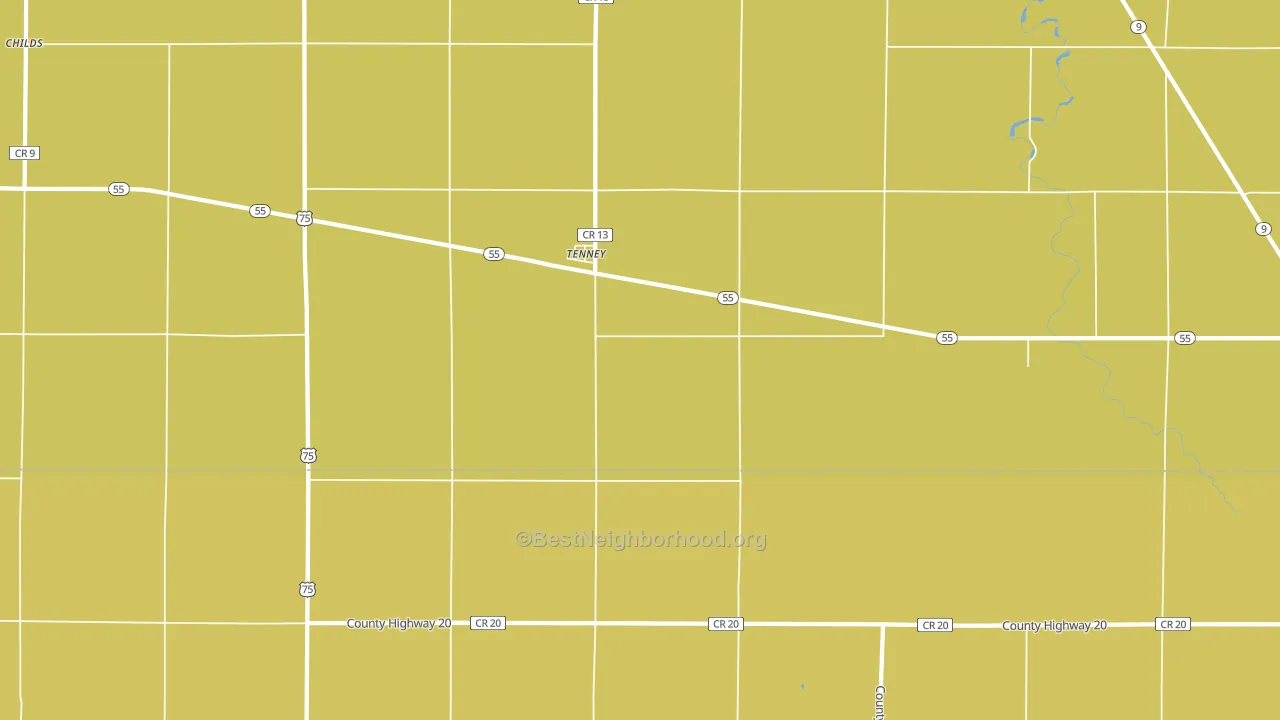 Tenney, MN block-group voter-turnout map