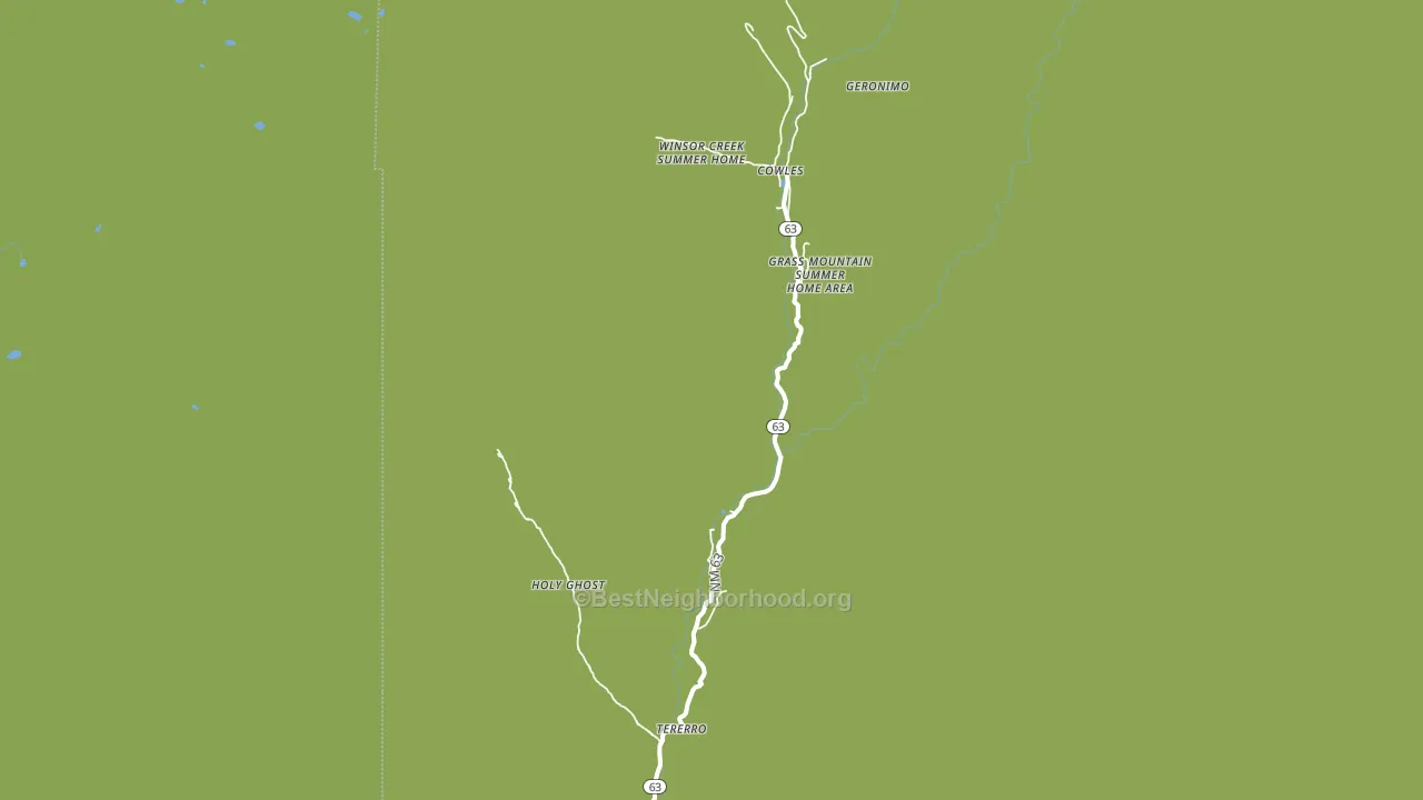 Tererro, NM block-group voter-turnout map