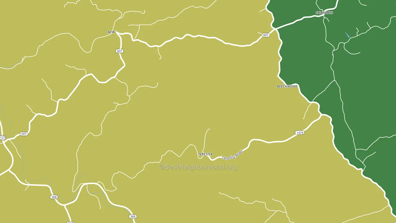 Teresita, KY block-group voter-turnout map