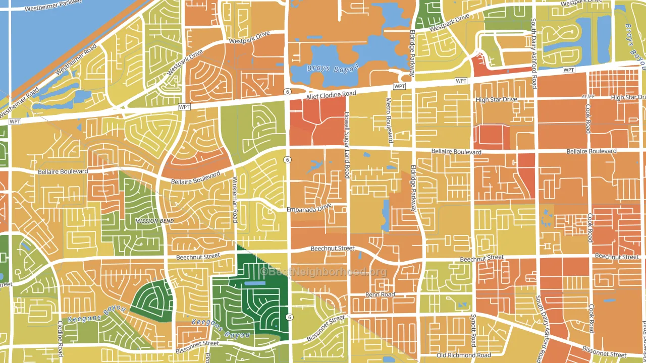 Terra del Sol, Houston, TX block-group voter-turnout map
