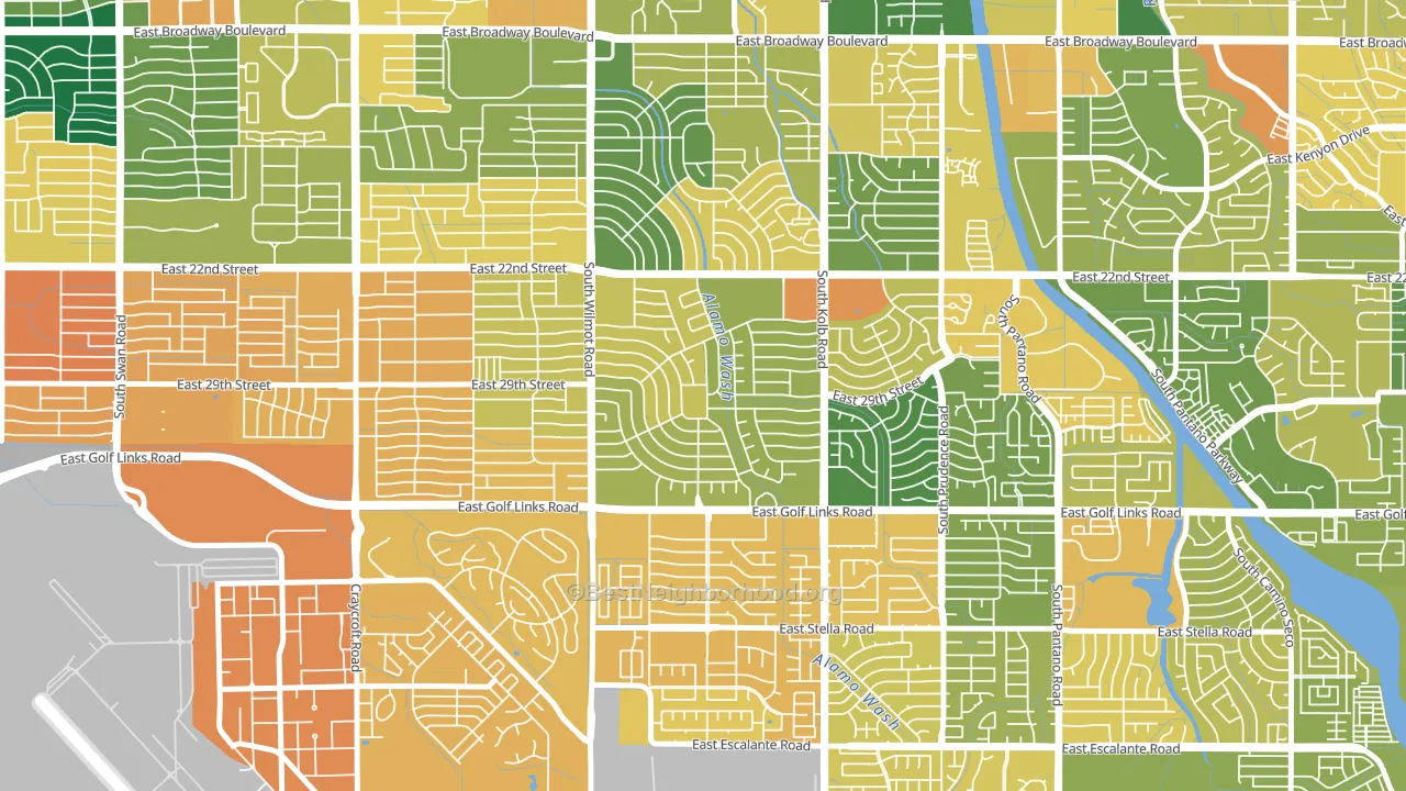 Terra del Sol, Tucson, AZ block-group voter-turnout map