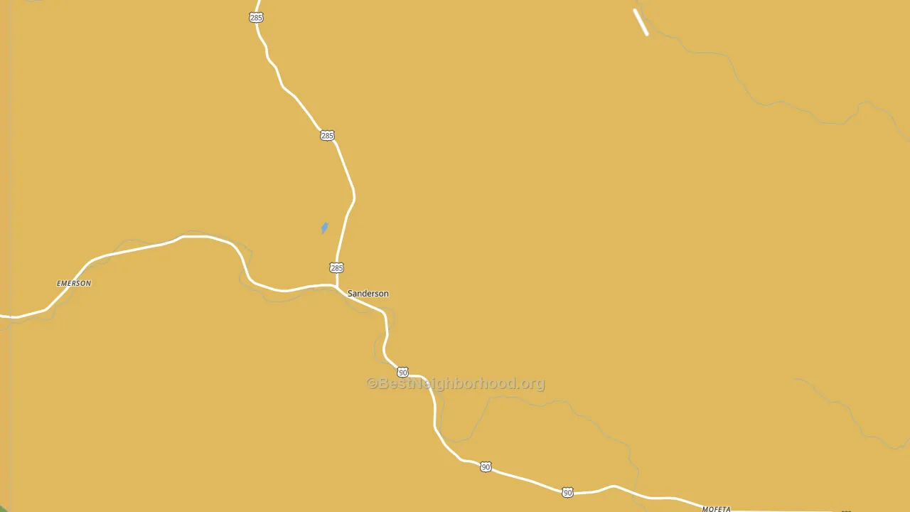 Terrell County, TX block-group voter-turnout map