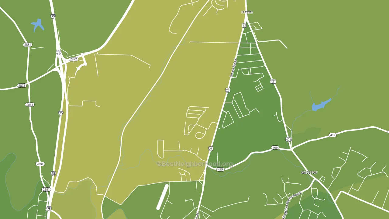 Terrill, KY block-group voter-turnout map