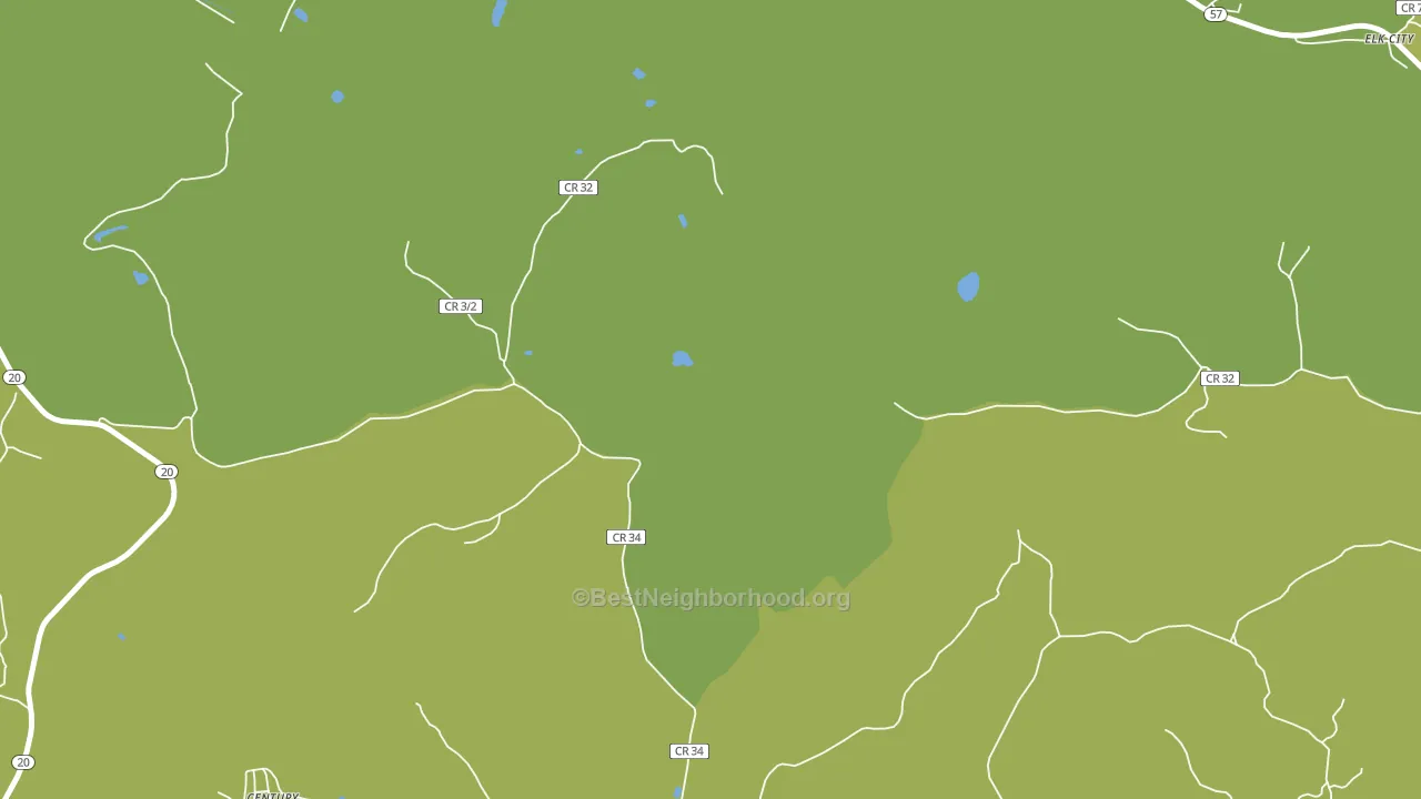Teter, WV block-group voter-turnout map