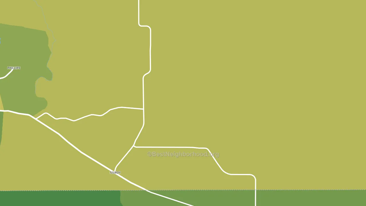 Texroy, TX block-group voter-turnout map