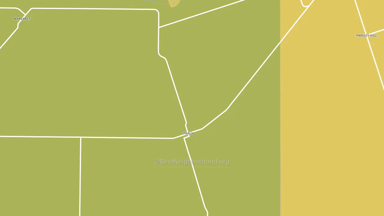 Thalia, TX block-group voter-turnout map