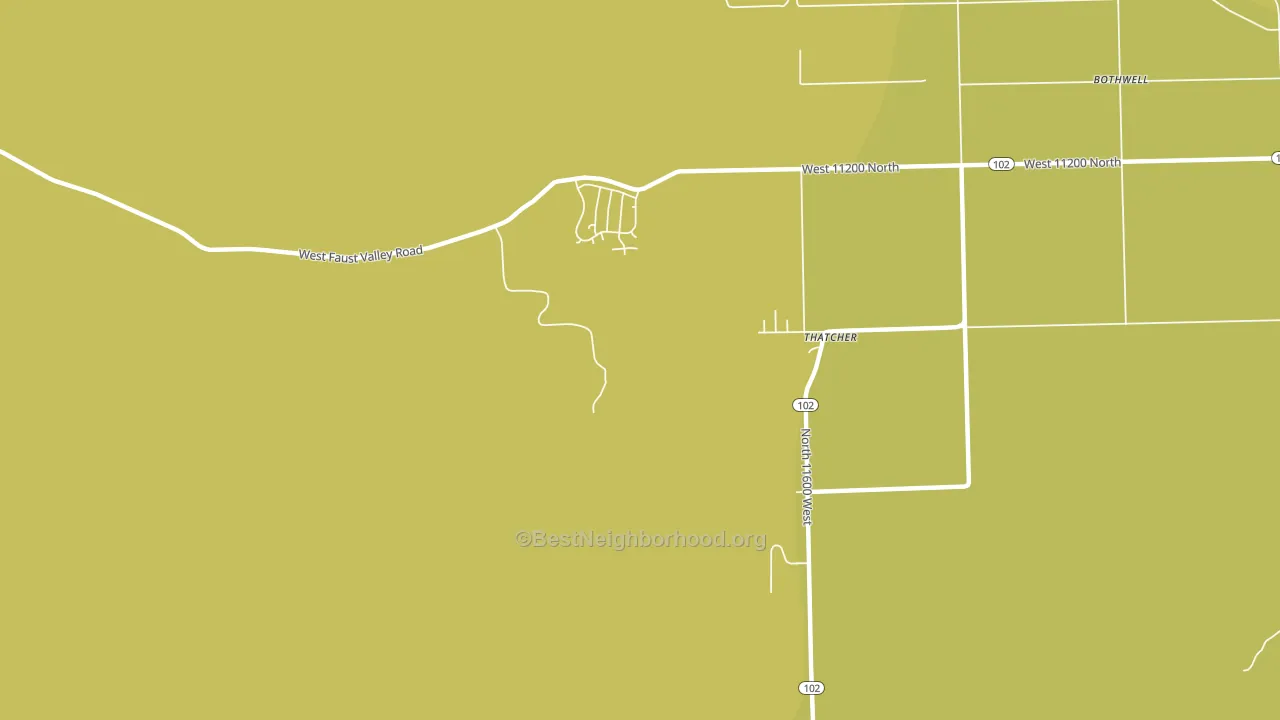 Thatcher, UT block-group voter-turnout map