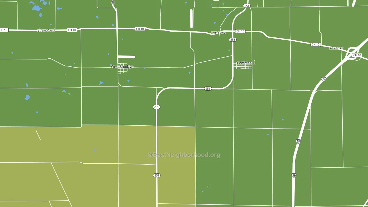 The Burg, IL block-group voter-turnout map