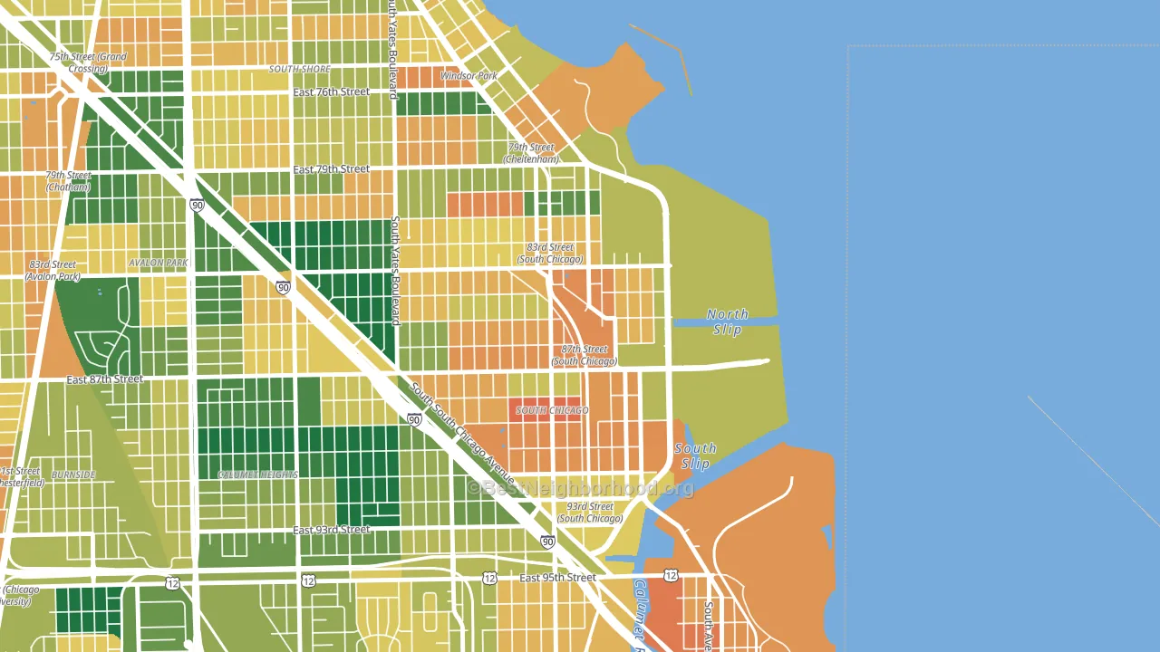 The Bush, Chicago, IL block-group voter-turnout map