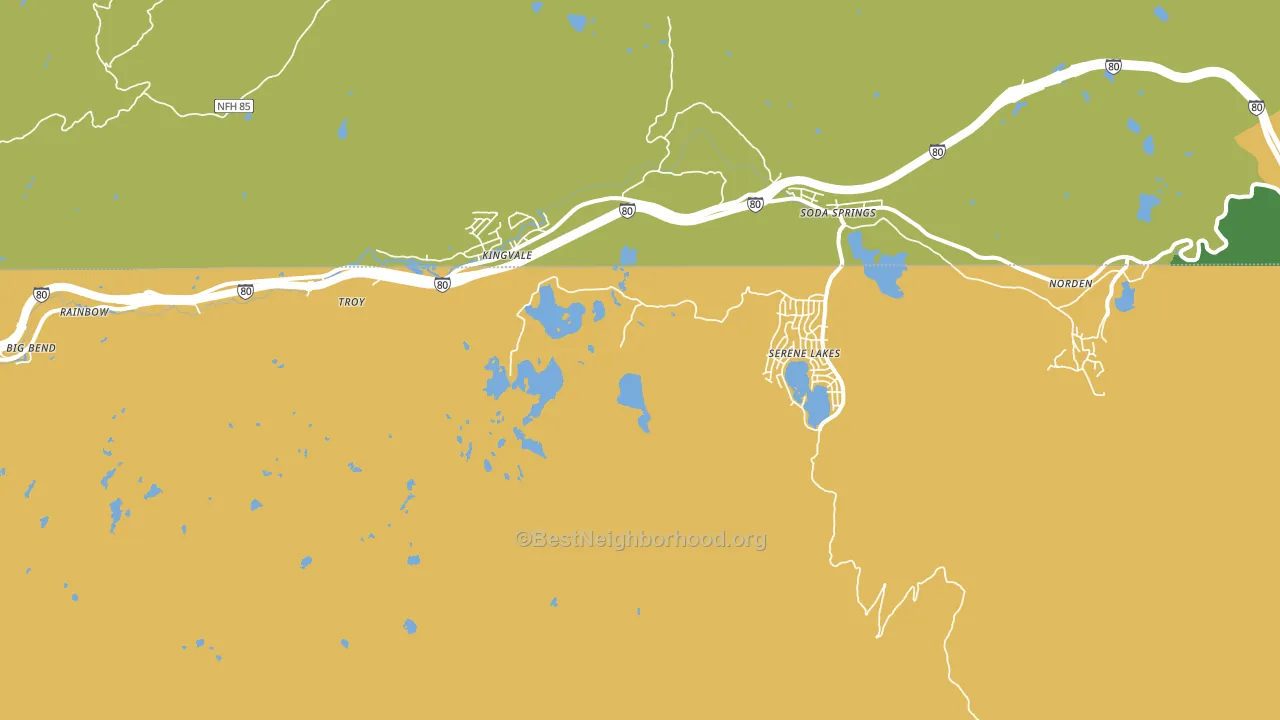 The Cedars, CA block-group voter-turnout map