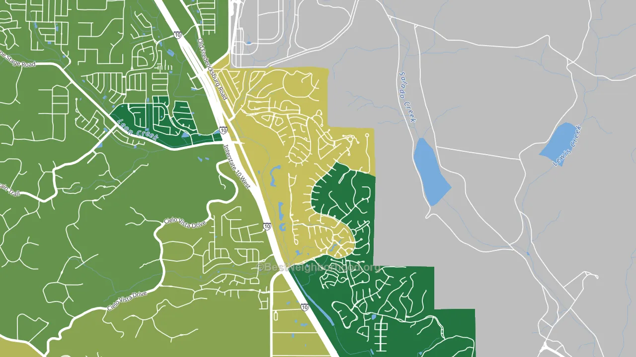 The Dominion, San Antonio, TX block-group voter-turnout map