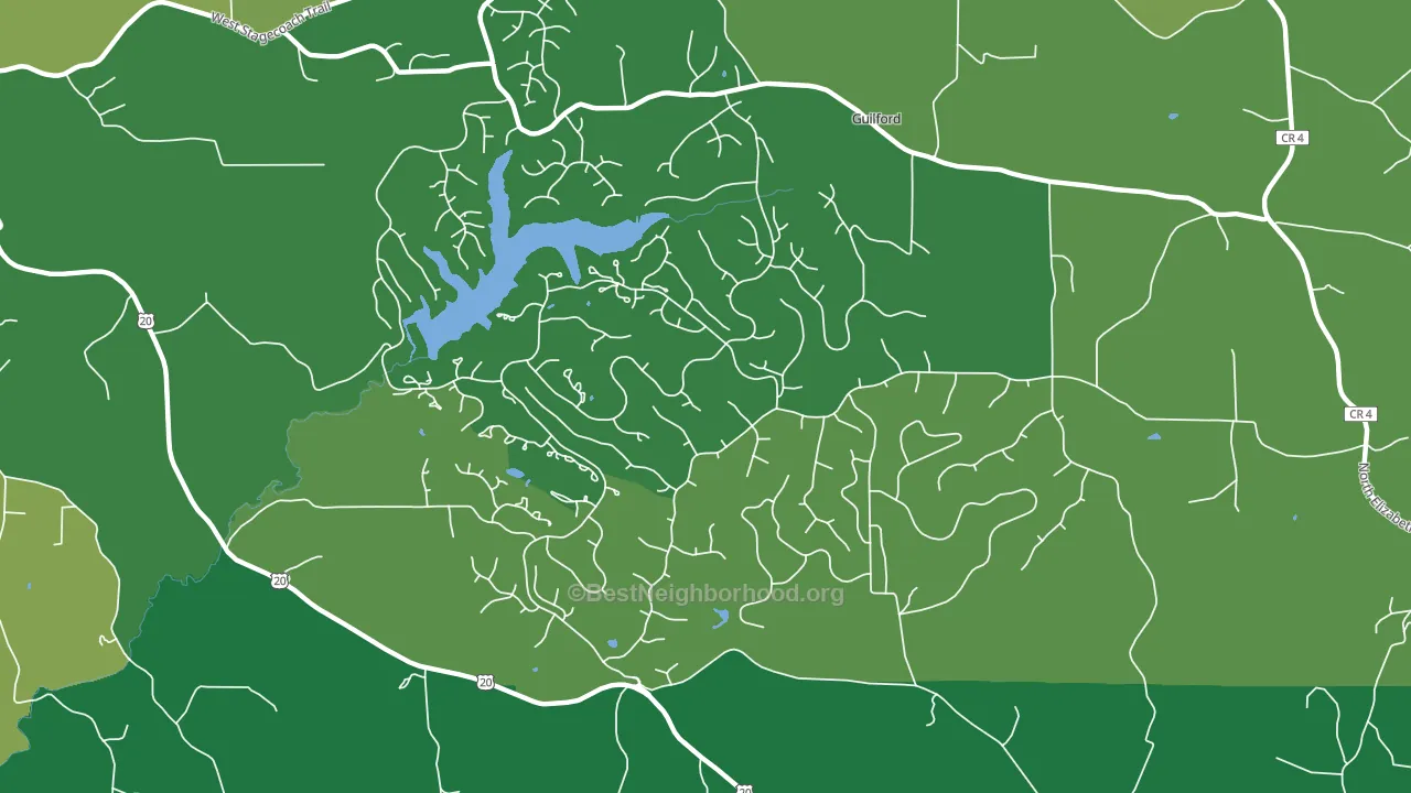 The Galena Territory, IL block-group voter-turnout map