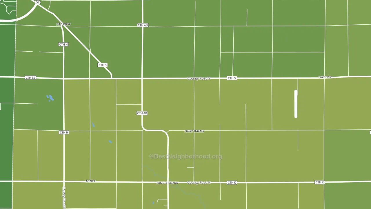 Thiry Daems, WI block-group voter-turnout map