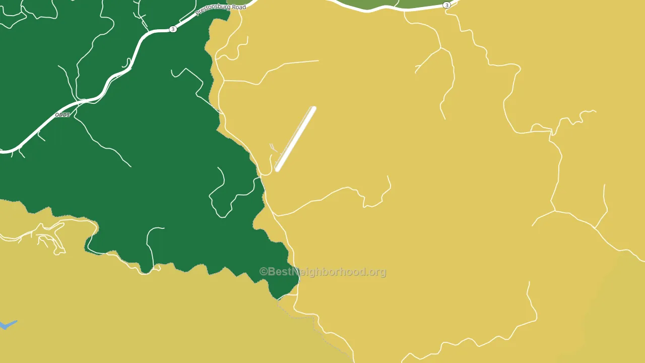 Thomas, KY block-group voter-turnout map