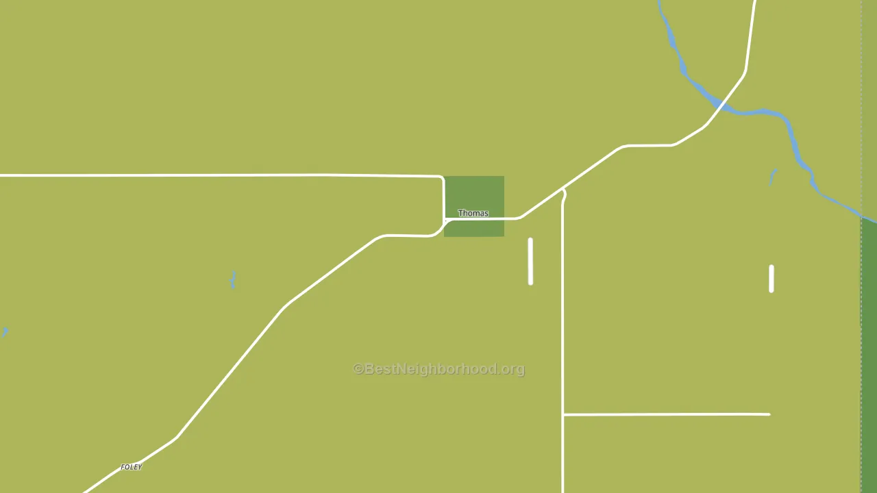 Thomas, OK block-group voter-turnout map