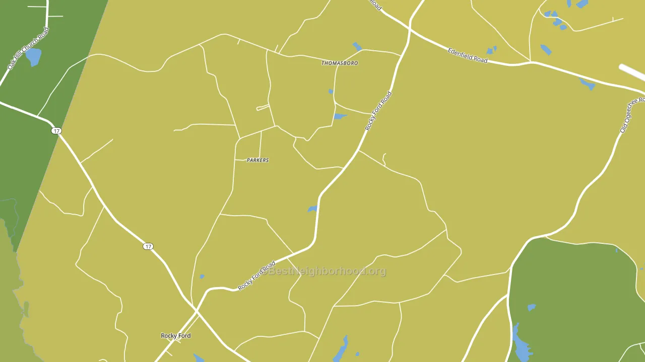 Thomasboro, GA block-group voter-turnout map