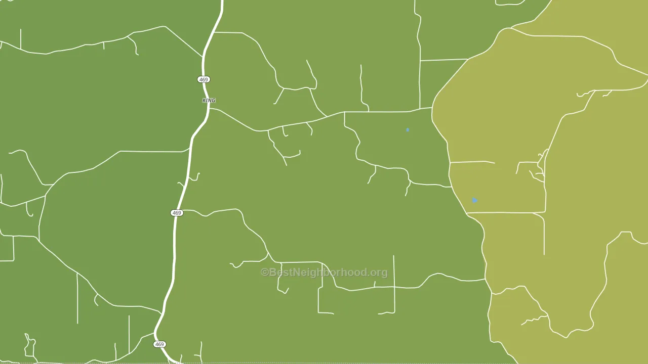 Thomasville, MS block-group voter-turnout map