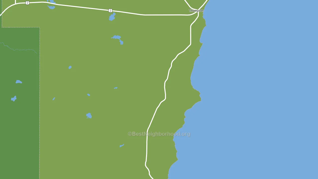 Thompson, MI block-group voter-turnout map