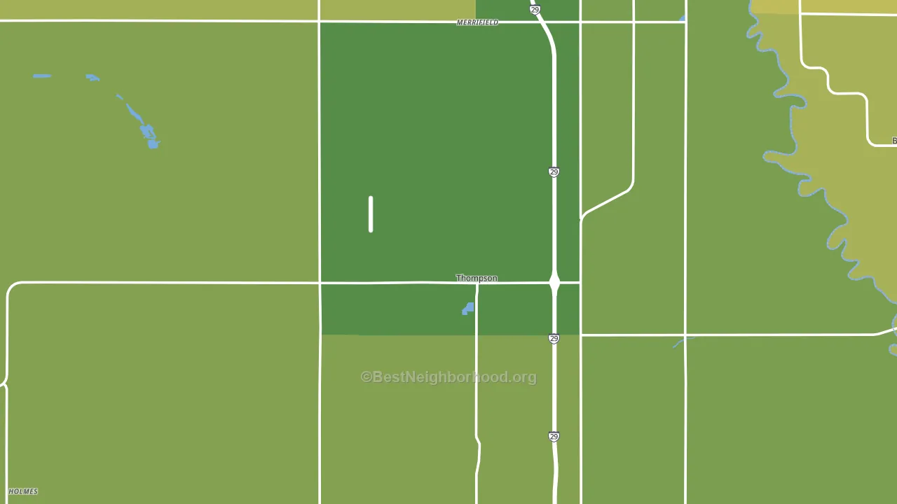 Thompson, ND block-group voter-turnout map