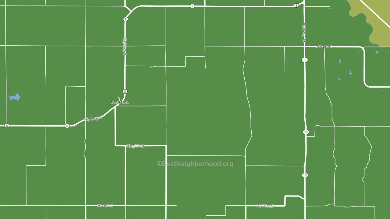 Thompson, NE block-group voter-turnout map