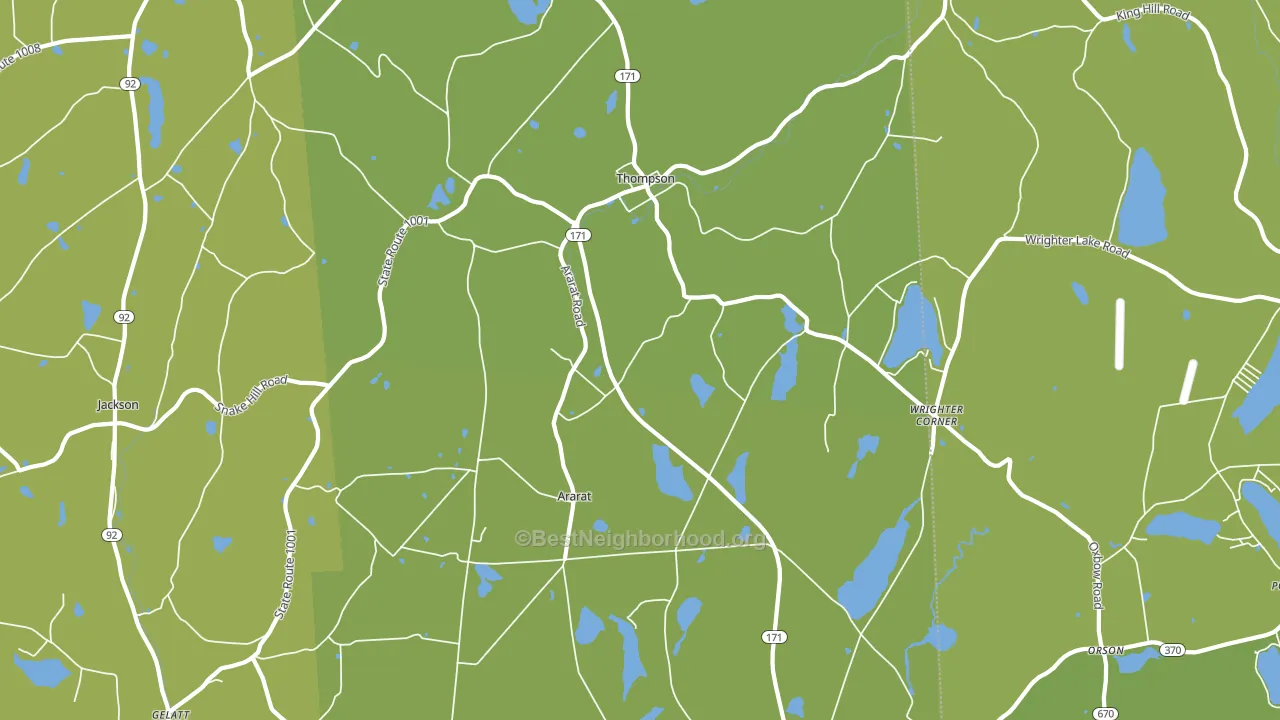 Thompson, PA block-group voter-turnout map