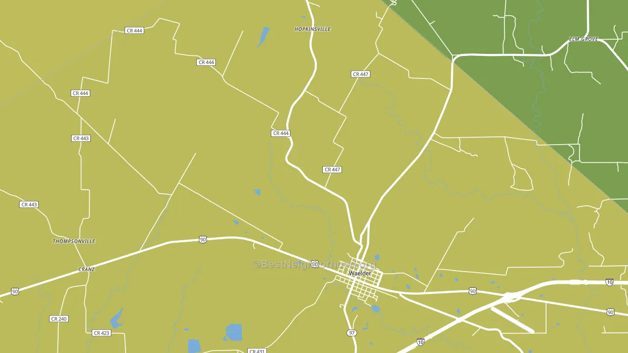Thompsonville, TX block-group voter-turnout map