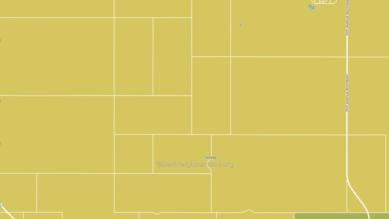 Thorne, ND block-group voter-turnout map