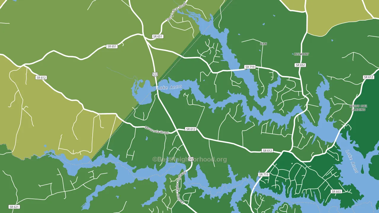 Thornhill, VA block-group voter-turnout map