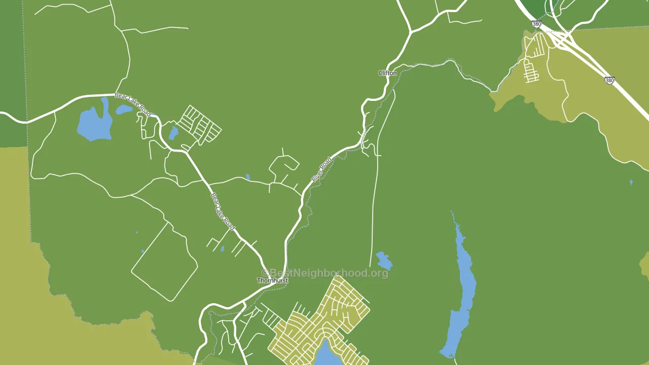 Thornhurst, PA block-group voter-turnout map