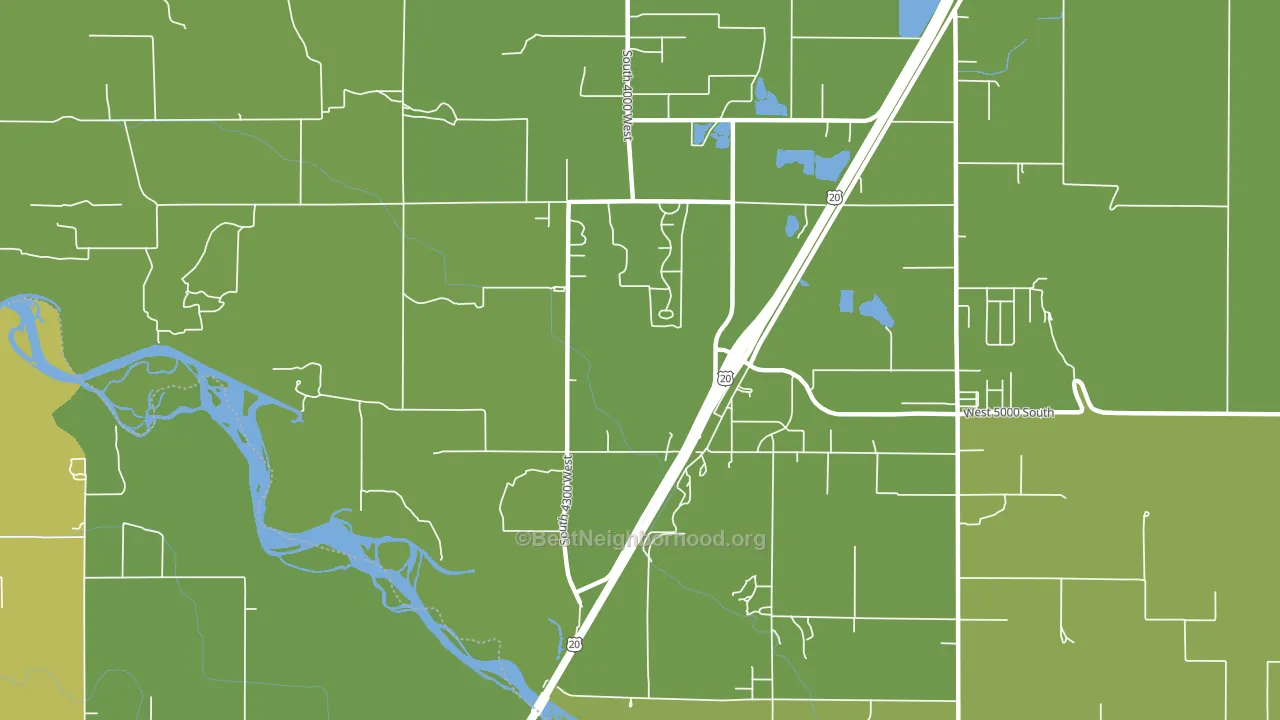 Thornton, ID block-group voter-turnout map